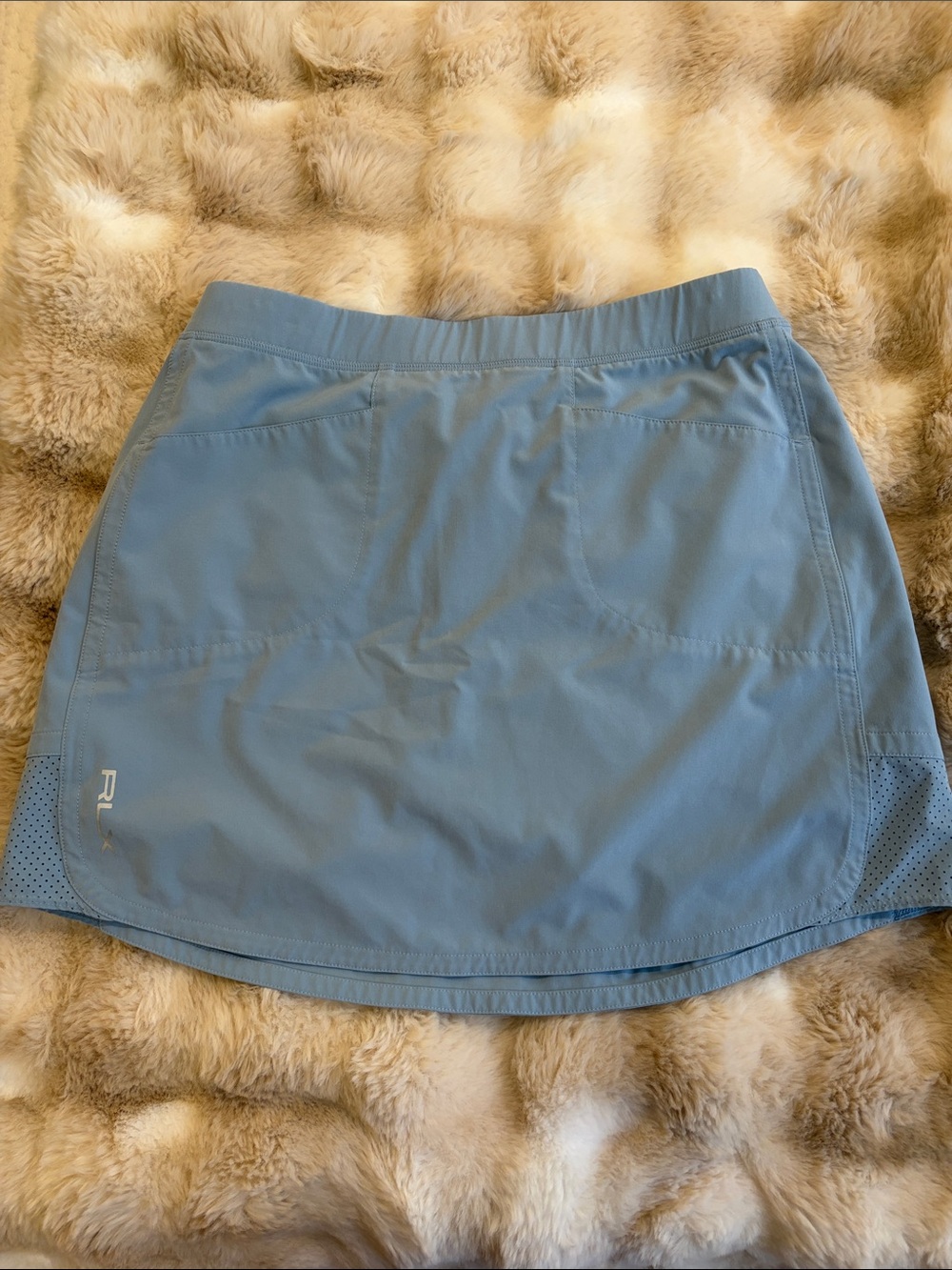 Ralph Lauren Aim Golf Skort size medium in light blue stretch pockets